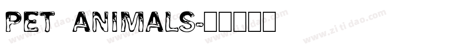 Pet Animals字体转换